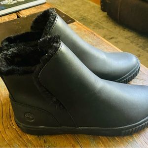 Black womens fur lined timberlands